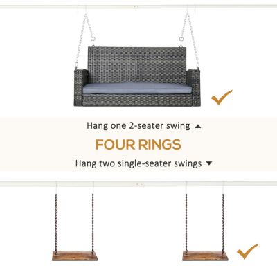 Heavy Duty Metal Porch Swing Stand (528 lbs Capacity)