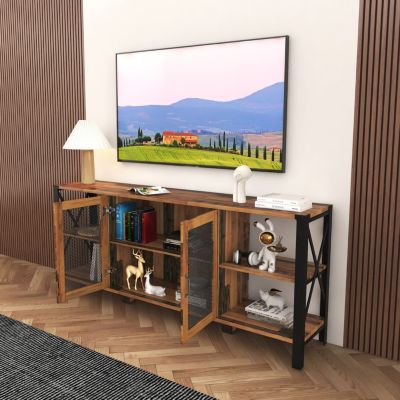Streamdale Industrial Farmhouse TV Stand for Living Room & Bedroom