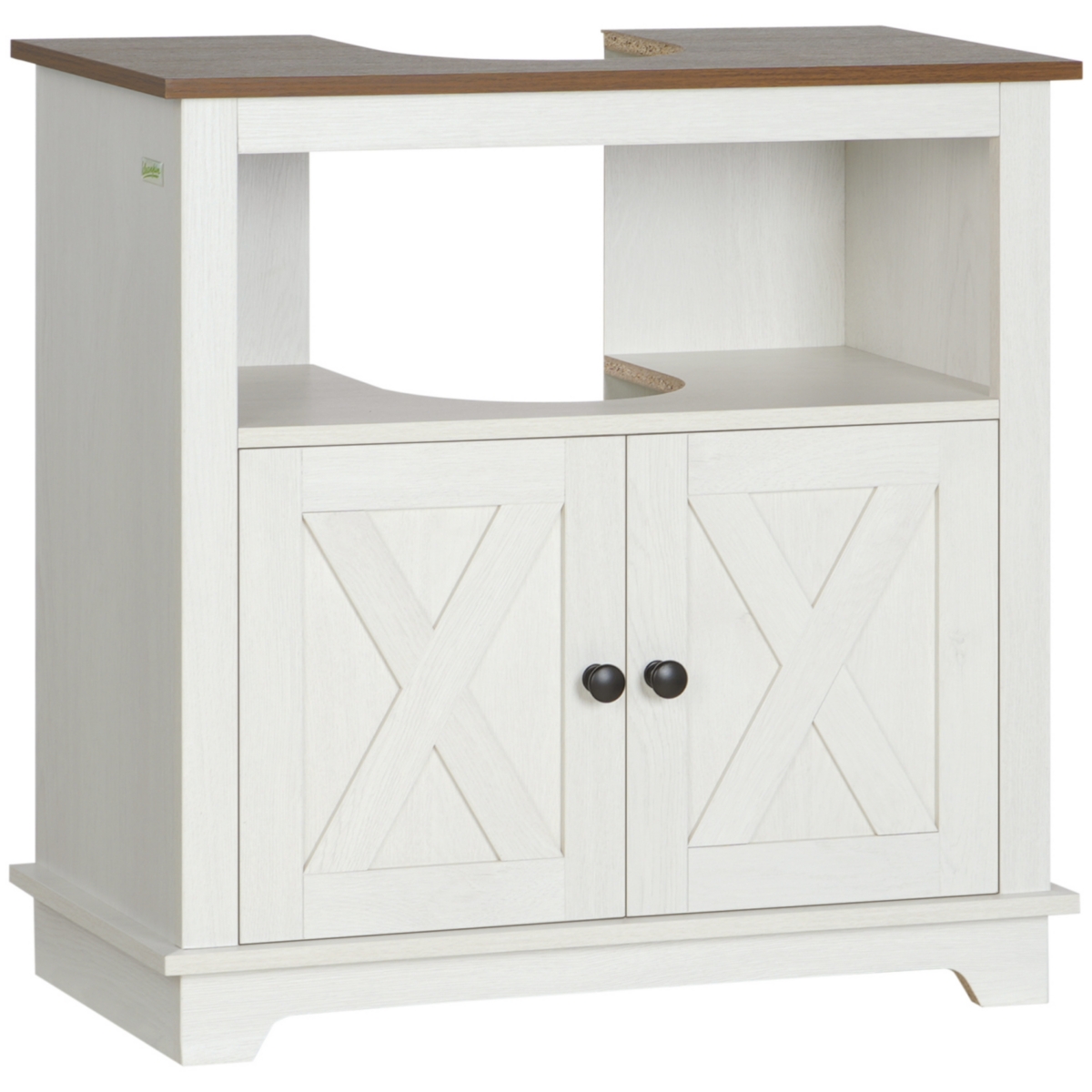 Farmhouse Bathroom Under-Sink Cabinet - White