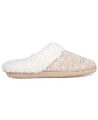 Isotoner Signature - Women's Caroline Sweater Rib-Knit Clog Slippers