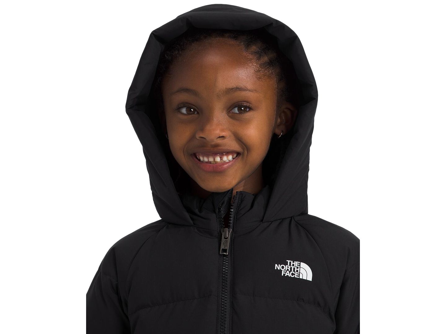 Куртка The North Face North Quilted Fleece-Lined Full-Zip Hooded Down Parka для девочек, цвет: Чёрный — фото 3