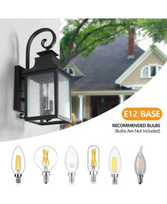 2pack Large Outdoor Wall Lamps With Glass