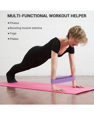 3 Pack Resistance Loop Bands Set Workout Fitness Fabric Bands Gym Home Yoga