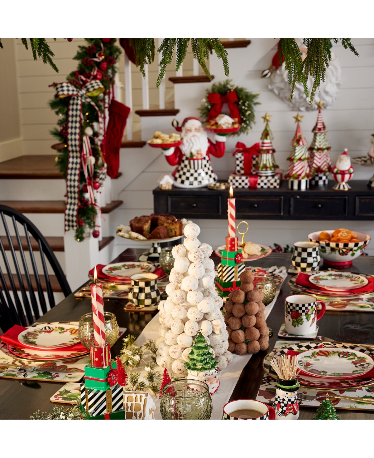 Mackenzie-childs Deck The Halls Cocktail Paper Napkins In No Color
