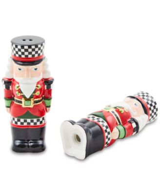 Mackenzieマッケンジーチャイルズ　ペッパー入れセット　ナットクラッカー MacKenzie-Childs Classic Courtly Nutcracker Salt & Pepper Shakers