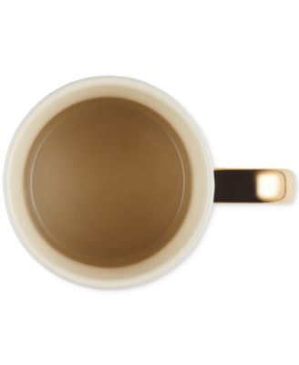 Stoneware 14 oz. Mug with Metallic Handle