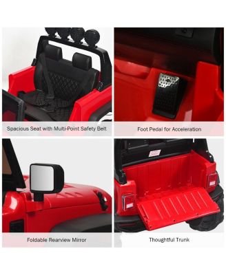 12V Kids Ride On Car with Remote Control and Double Magnetic Door