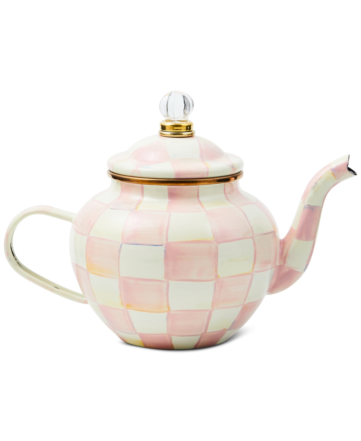 Mackenzie-childs Rosy Check 4-cup Teapot In No Color