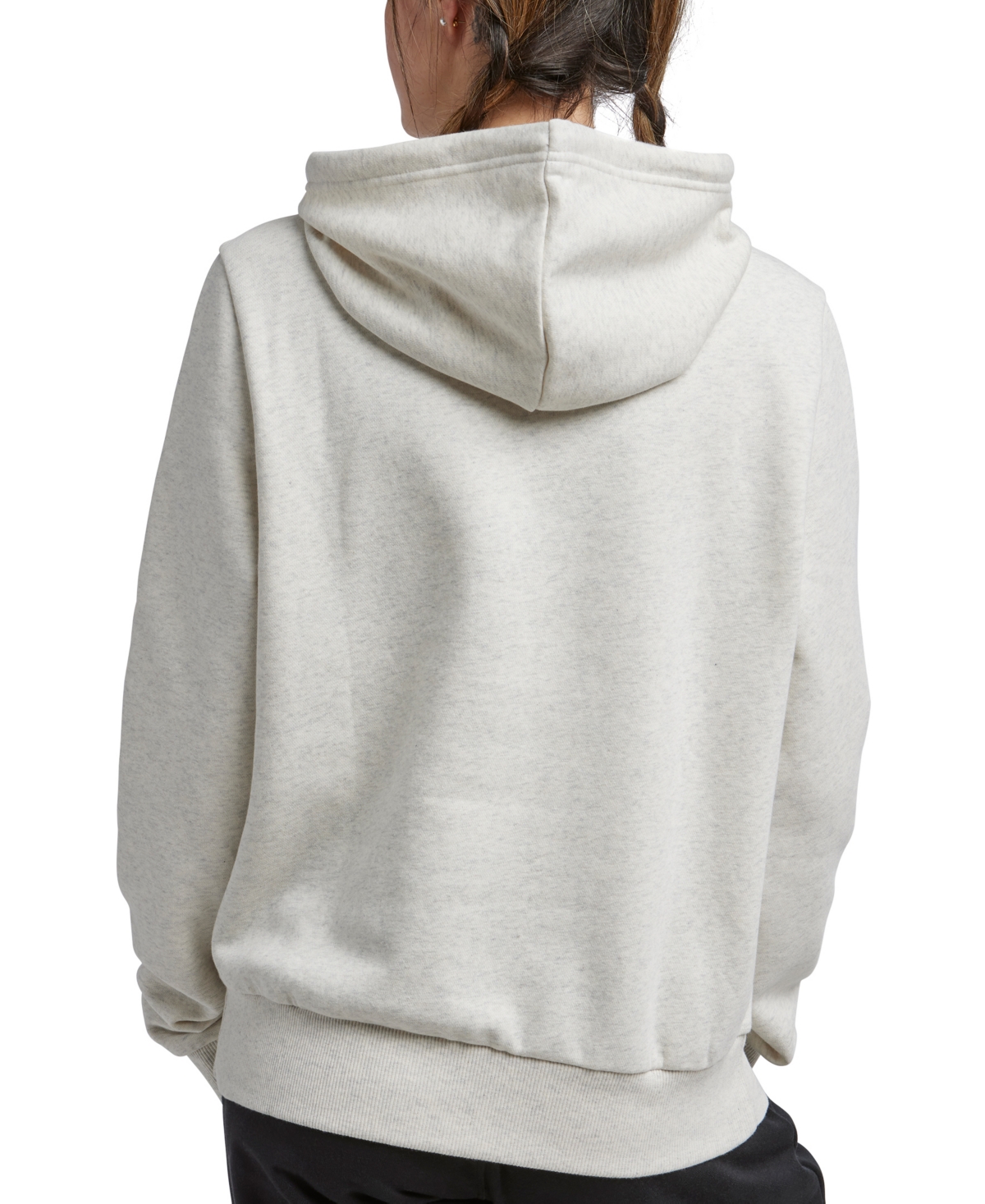 Reebok Women's Big-Logo Fleece Long-Sleeve Hoodie -/ Dusk Purple