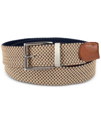 Men's Stretch Reversible Woven Belt, Exclusively at Macy's