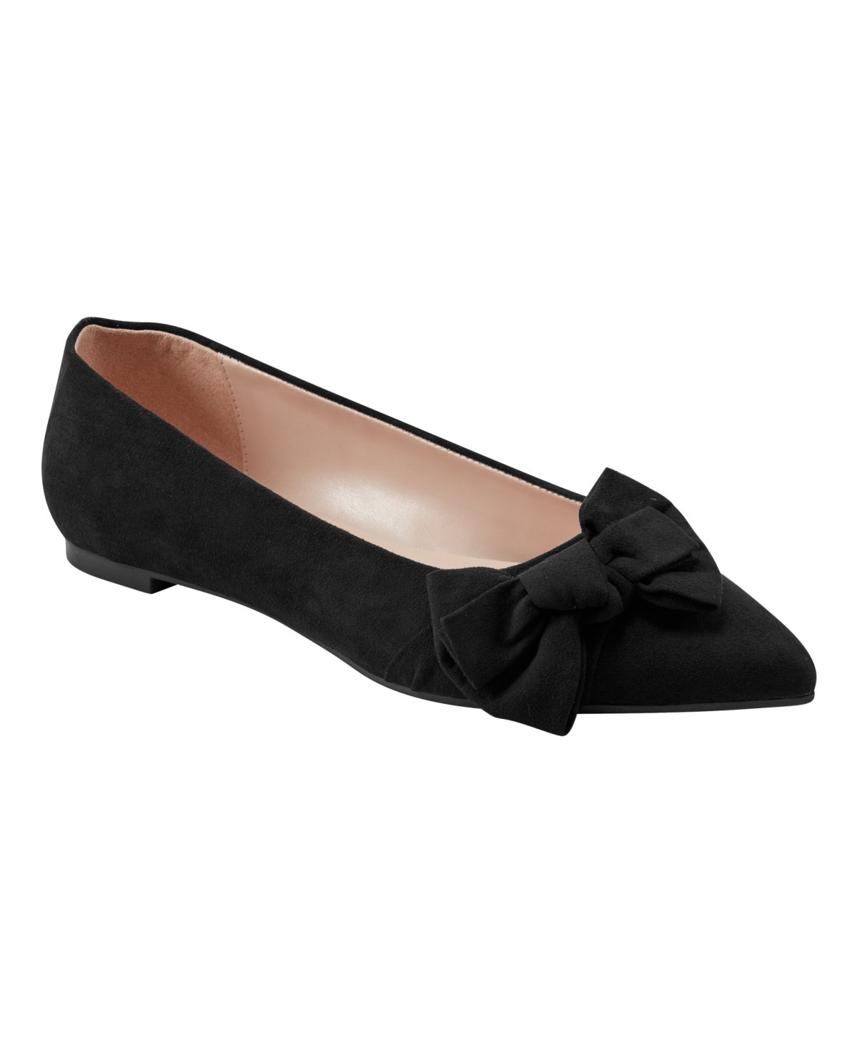 Bandolino Women's Sophy Pointed Toe Side Bow Detail Flats