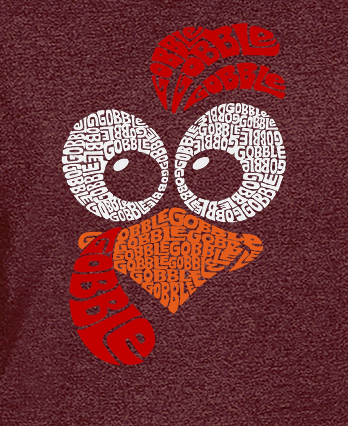 La Pop Art Men's Turkey Face Premium Blend Word Art T-Shirt