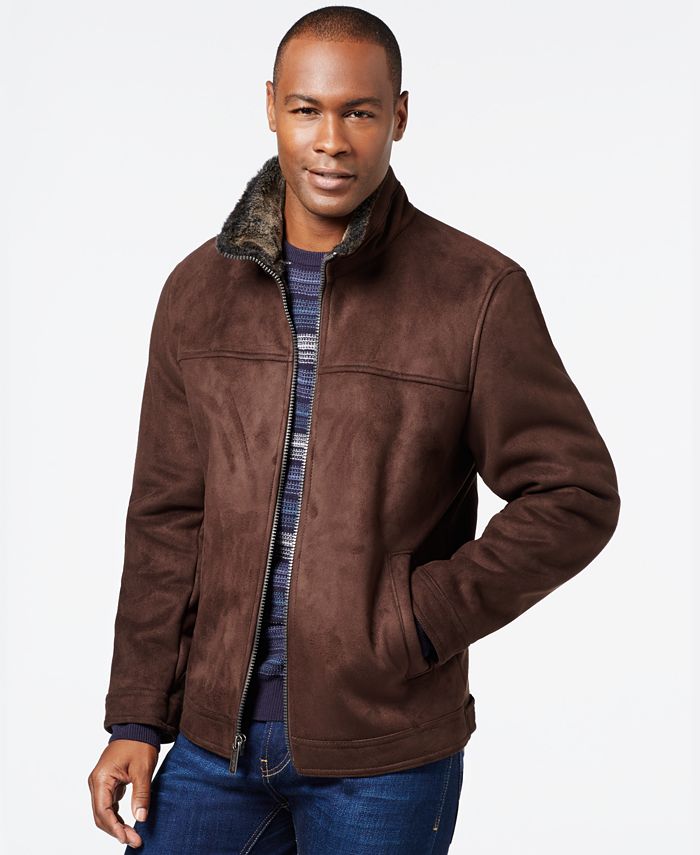 Nautica Men's Big & Tall FauxShearling Zip Jacket Macy's