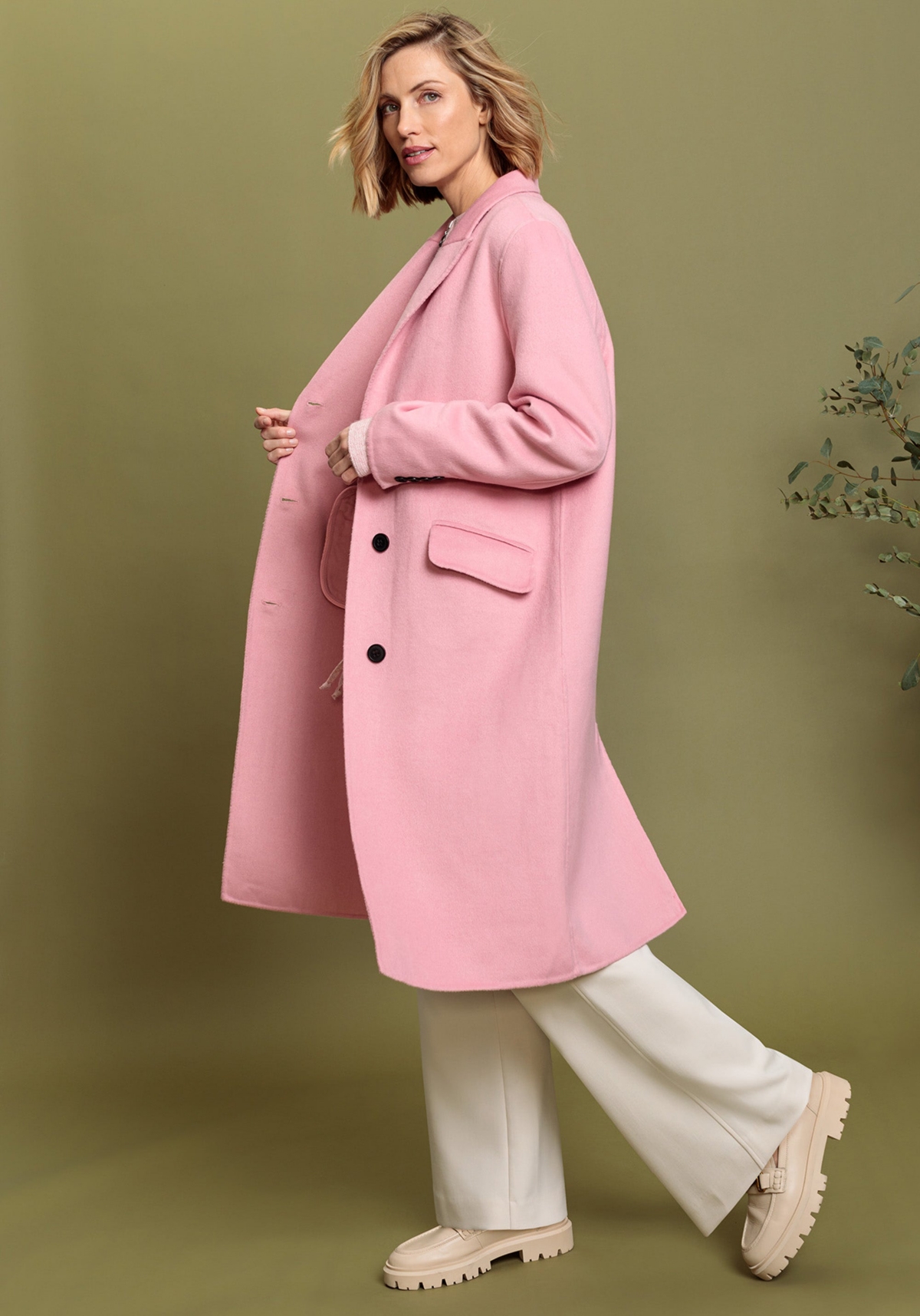 Olsen Women's Wool Blend Car Coat
