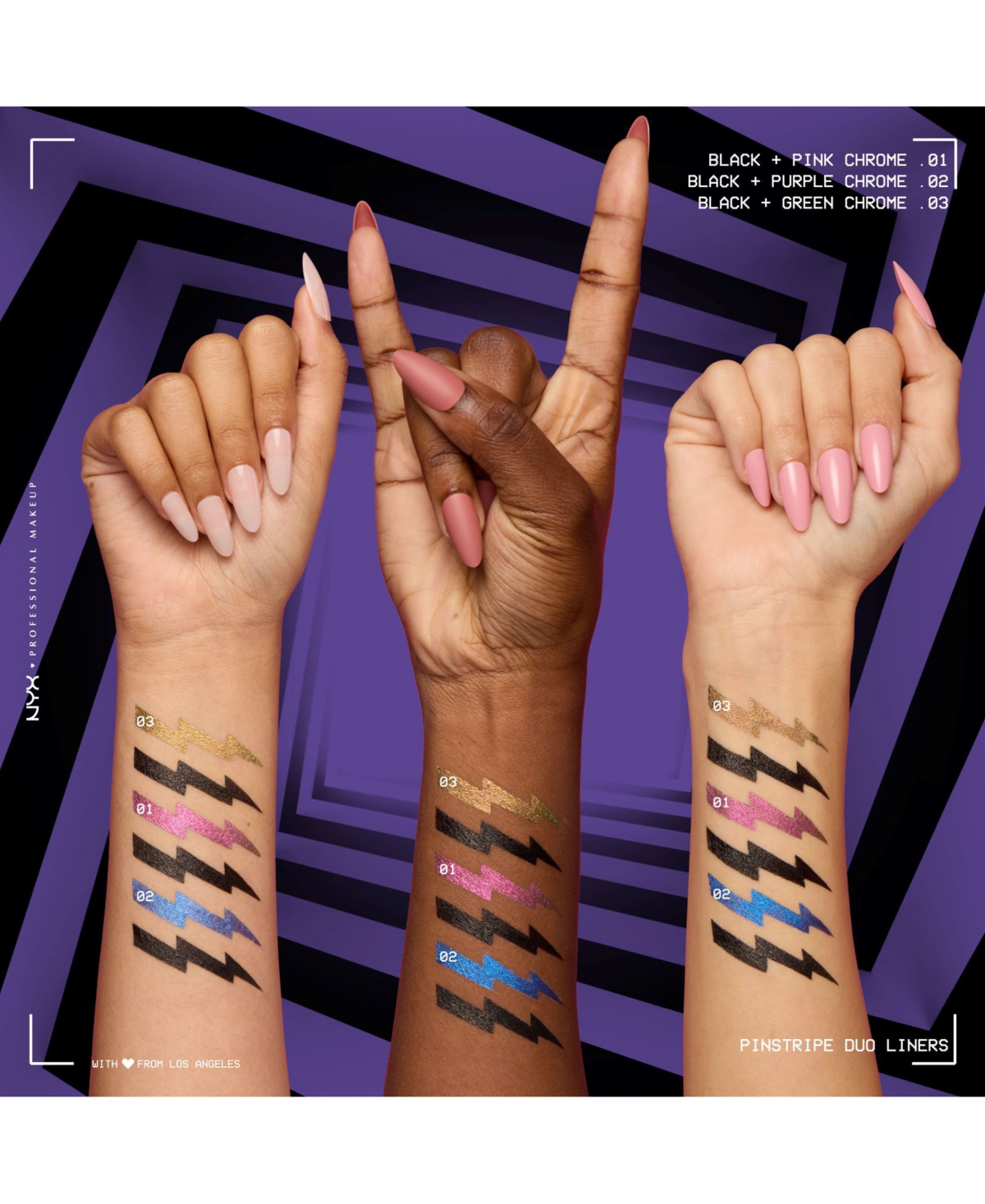 NYX PROFESSIONAL MAKEUP BEETLEJUICE SUIT EYE LINER, 0.06 OZ.