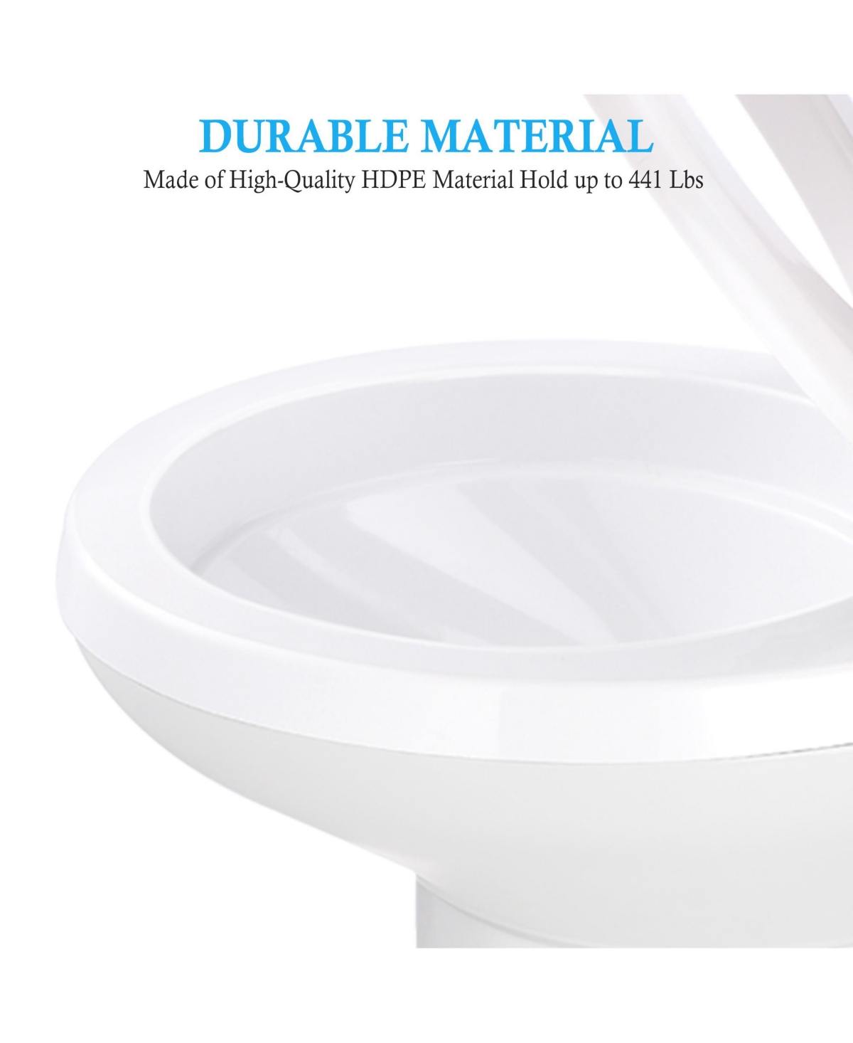 Yescom Rv Toilet Gravity Flush Camper Toilet Elongated 20