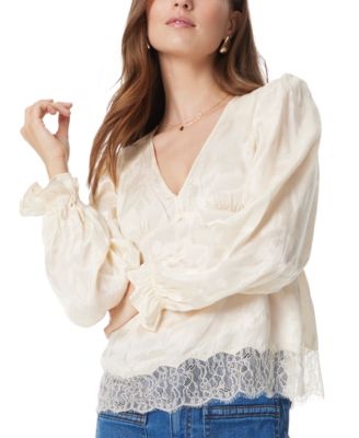 Sam Edelman - Women's Lace-Hem V-Neck Top