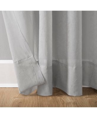 Crushed Voile Sheer Rod Pocket Curtain Panel