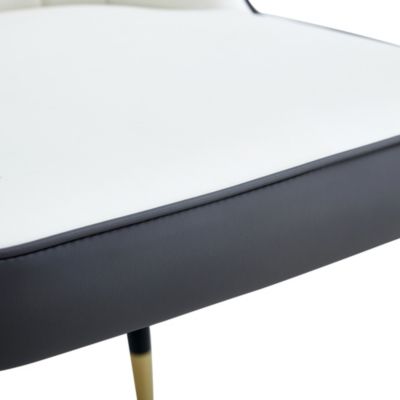 Marble Table and Chair Set: Gold Legs, Plush Chairs