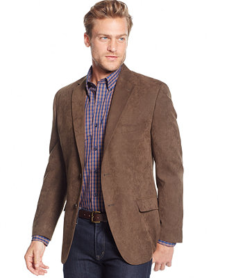 Tasso Elba Classic-Fit Microsuede Sport Coat, Only at Macy's - Blazers ...