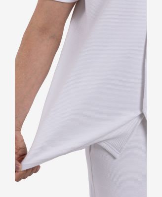 Men's Camp Collar Short Sleeve Textured Button-Up Shirt