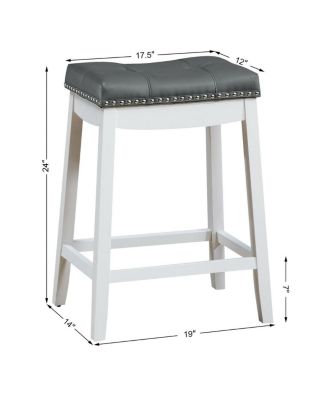 Set of 2 Backless Counter Stools