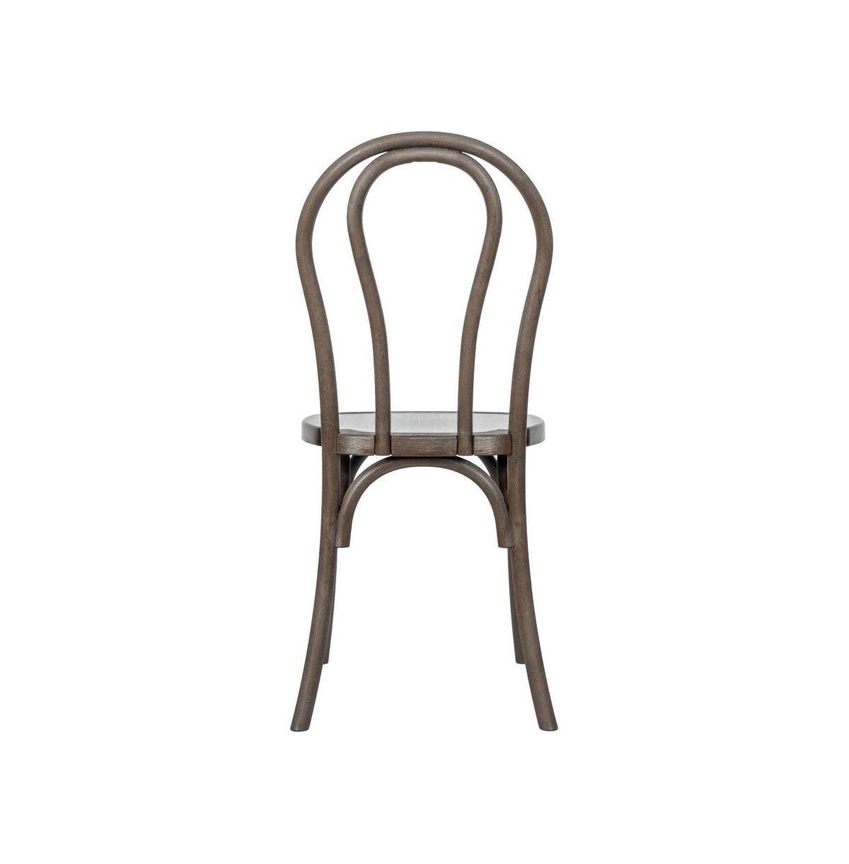 Emma+Oliver Hensler Set Of 2 Weather-Resistant Wood Look Resin Thonet Chairs For Indoor/Outdoor Use