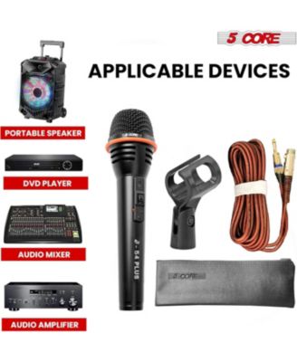 Dynamic Microphone A-54 2PCS, Omni Directional Pickup, XLR Connectivity, Ideal for Singing, Durable Construction