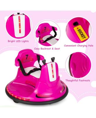 6V Bumper Car for Kids Toddlers Electric Ride On Car Vehicle with 360° Spin-Red