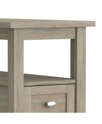 Warm Shaker Narrow Side Table