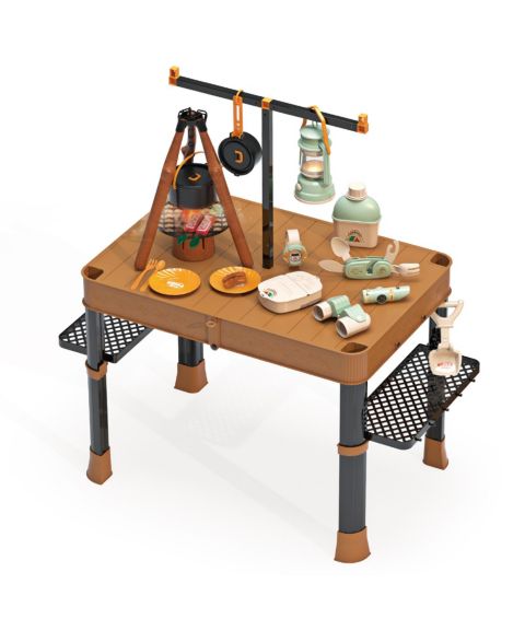 Детские игрушки Contixo Camping Wilderness Explorer Adventure Kit Multi-Piece Playset, Ages 3+, цвет: Коричневый