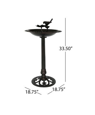 Simplie Fun Vintage Copper Bird Bath For Garden Delight