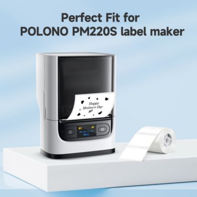 Genuine 2"x1.18" thermal labels for PM220. Waterproof, multi-purpose self-adhesive paper. 1 roll of 230 labels, white