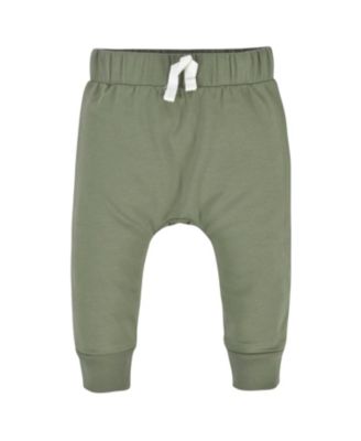 Toddler Boys Green and Black Premium Joggers, 3-Pack