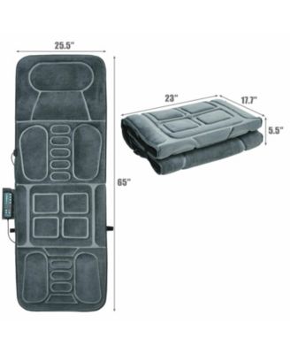 Foldable Massage Mat with Heat and 10 Vibration Motors