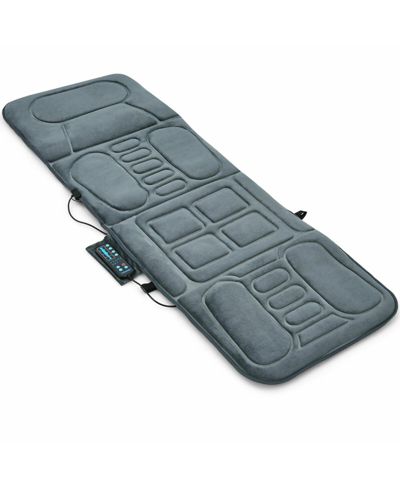 SKONYON Foldable Massage Mat with Heat Therapy, 10 Vibration Motors, 5 Modes and 3 Intensity Levels for Office