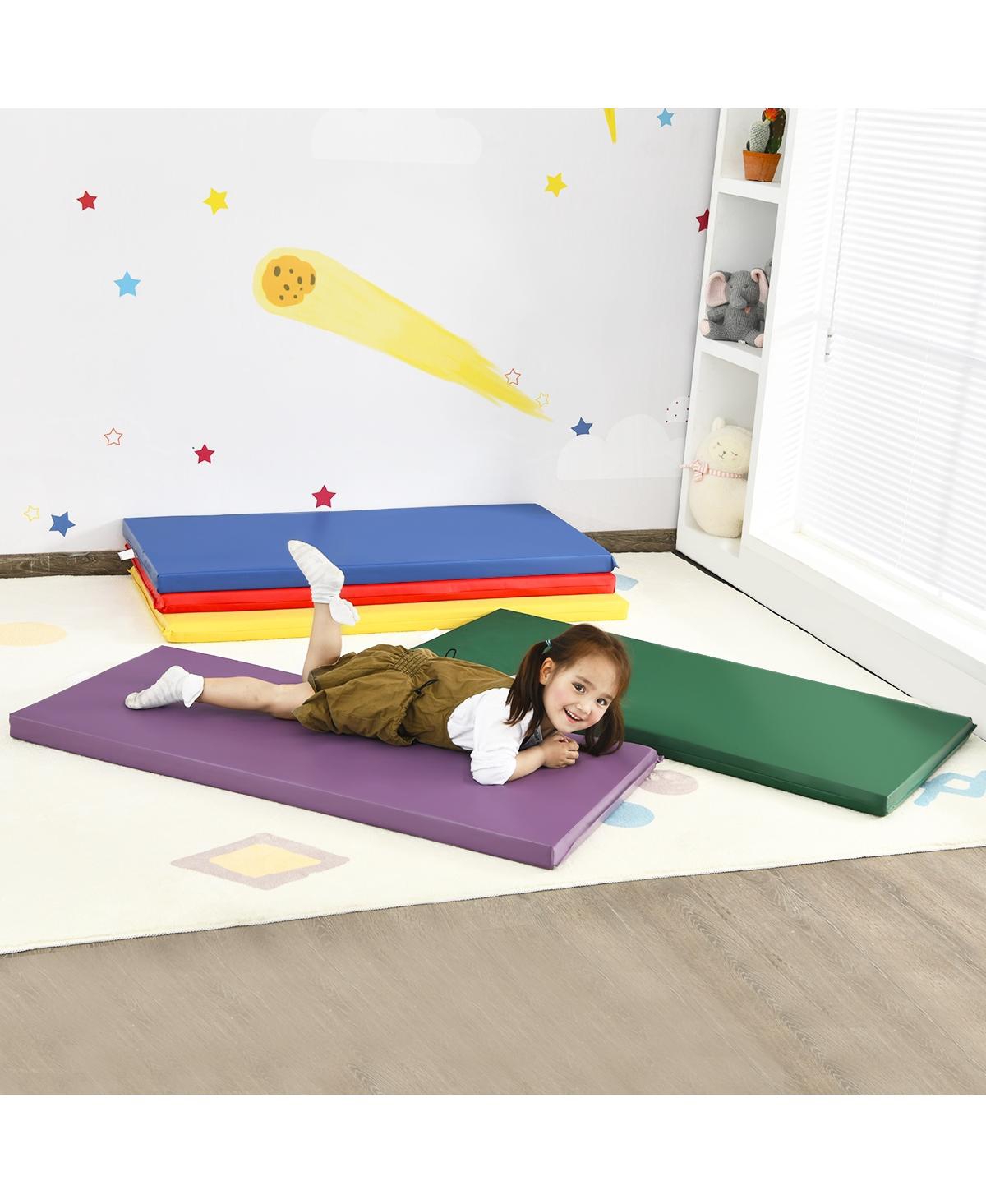 Vebreda 5 Pack 2 Inch Toddler Thick Rainbow Rest Nap Mats