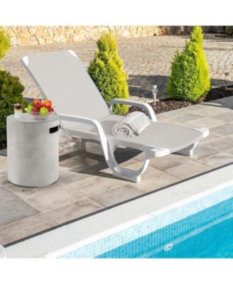 Outdoor Weather Resistant Tank Hideaway Table Fits Standard 20 LBS Propane Gas Tank for Fire Pits