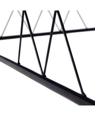 5 Pieces Wood Metal Dining Table Set with 4 Chairs