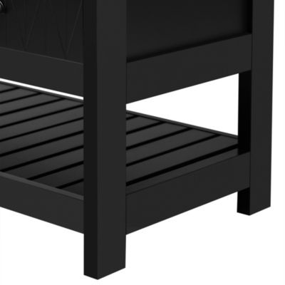 3-in-1 Hall Tree with Hooks, Bench, and Storage