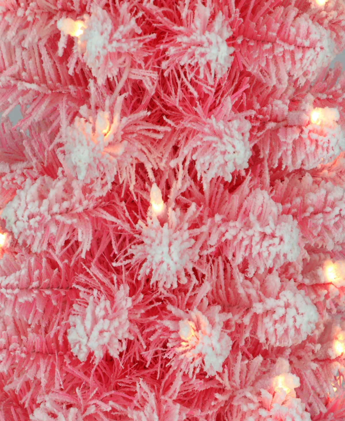 Puleo Pre-lit Pencil Artificial Christmas Tree 7.5 Ft In Pink