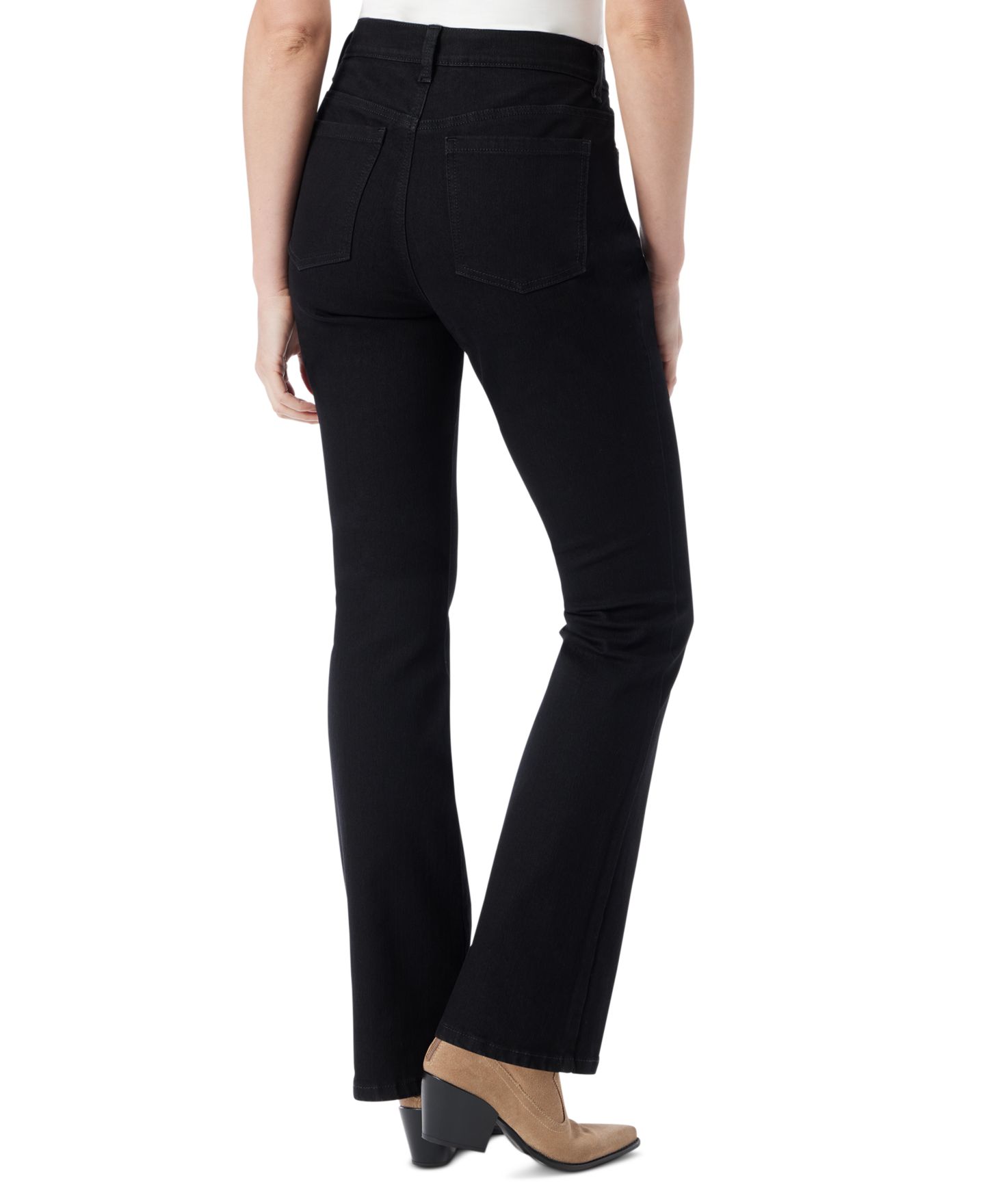 Женские джинсы Gloria Vanderbilt Amanda Original Bootcut, цвет: Чёрный — фото 3