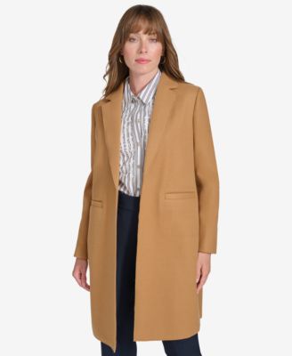 Tommy Hilfiger - Women's Fleece Notch-Collar Open-Front Topper