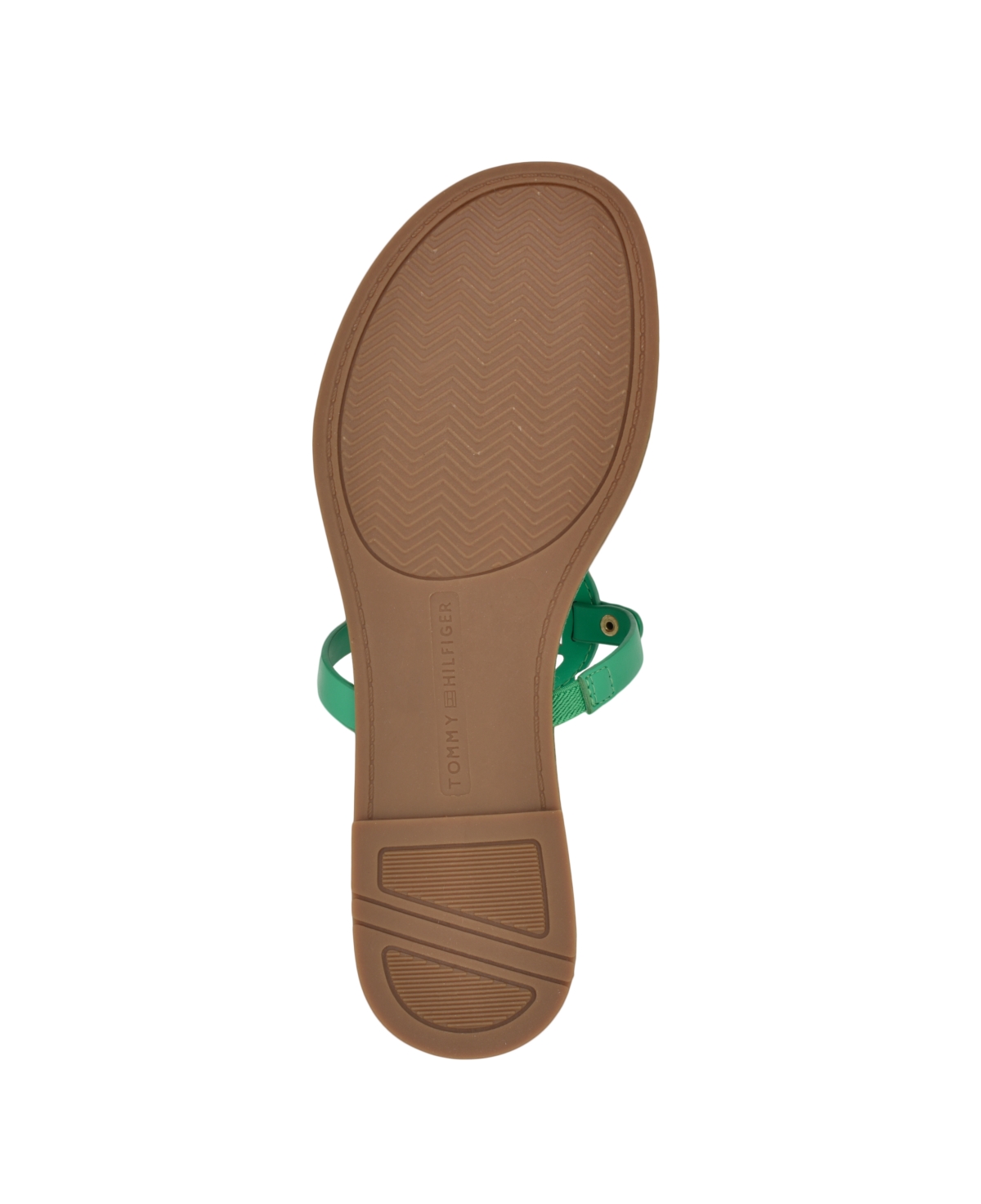 Tommy Hilfiger Women's Litzy Logo T-strap Flat Sandals In Green