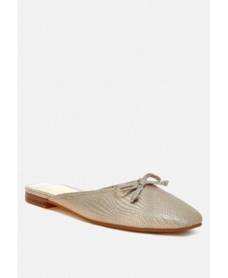 Jaylor Party Bow Slip-On Mules