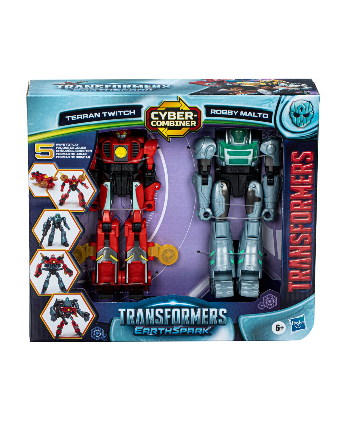 Transformers Earthspark Cyber-combiner Terran Twitch And Robby Malto Action Figure In No Color