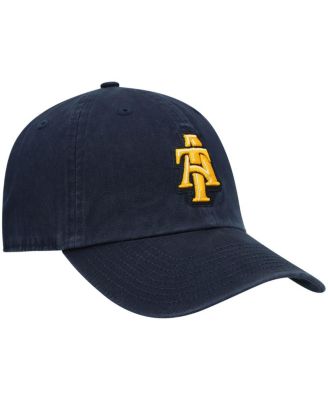 Men's Navy North Carolina A T Aggies Side Back Clean Up Adjustable Hat