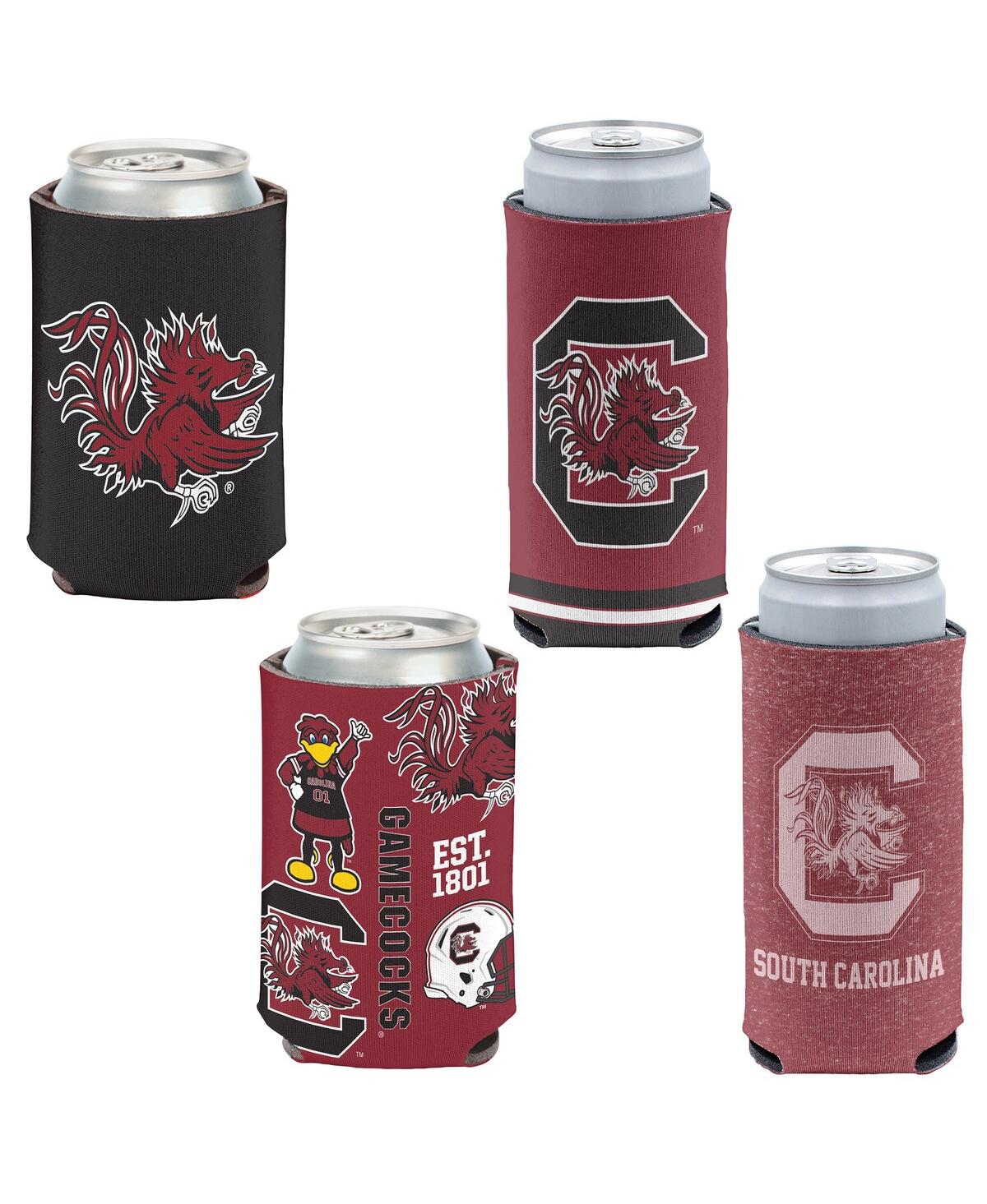 Wincraft South Carolina Gamecocks 4-pack 12oz. Can Slim Can Cooler Set In No Color