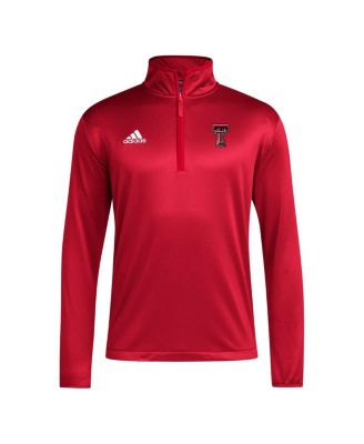 Men's Red Texas Tech Red Raiders 2024 Coaches Sidelines AEROREADY Quarter-Zip Jacket
