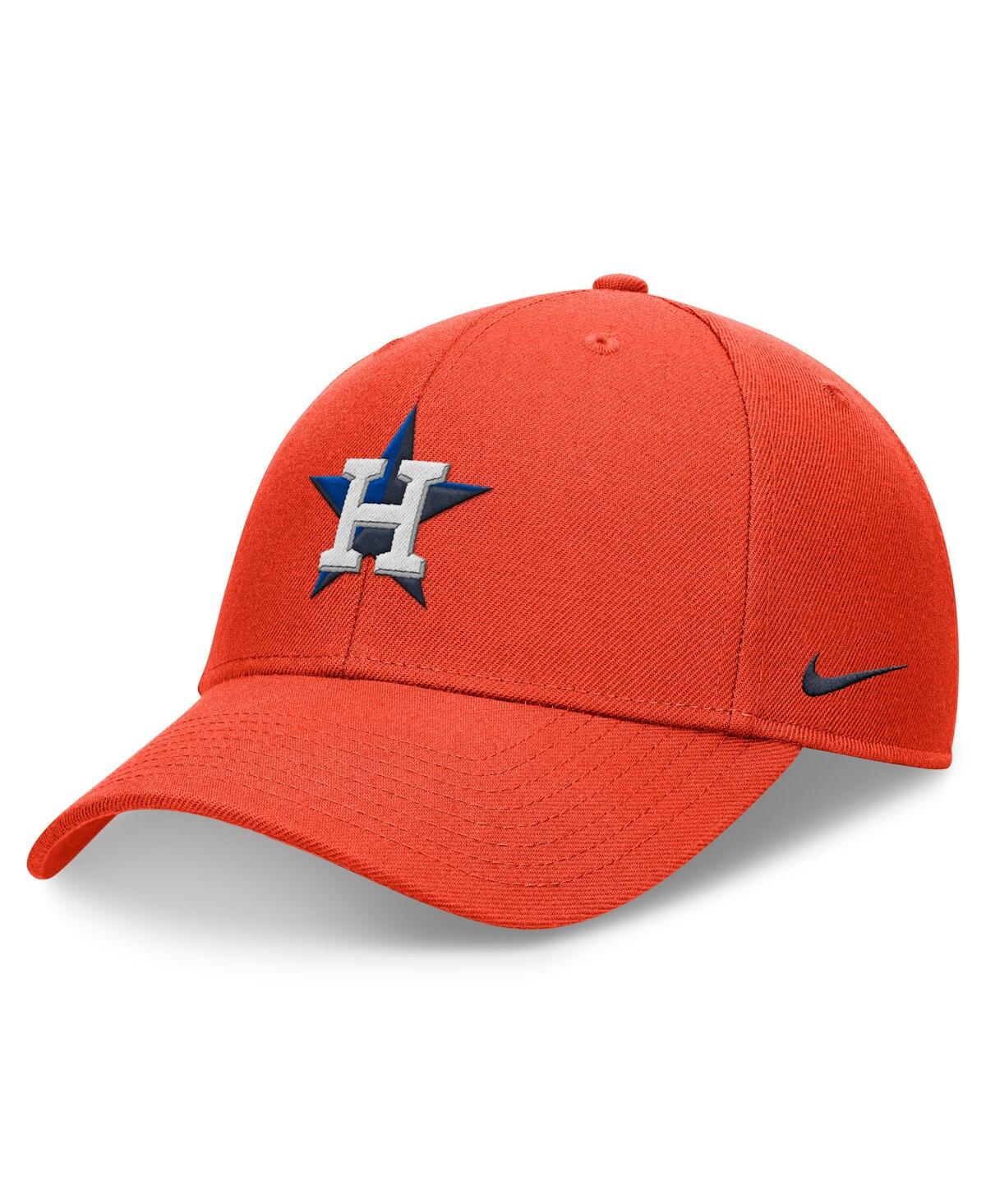 Nike Orange Houston Astros Evergreen Club Adjustable Hat In Orange